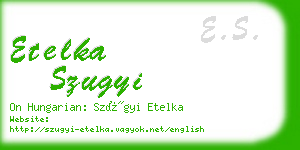 etelka szugyi business card